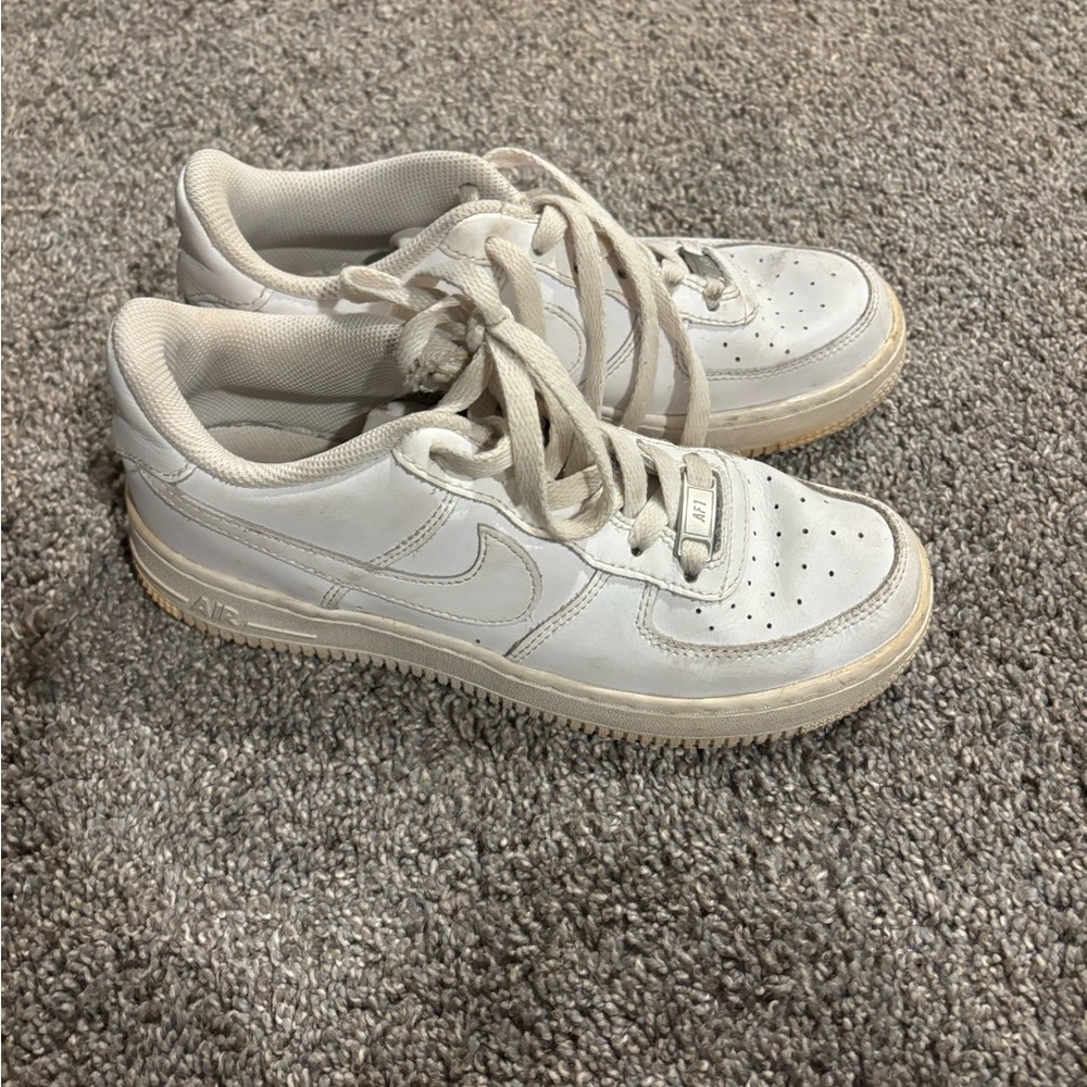 Nike White Sneakers with Gray Accents